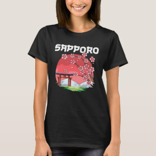 Sapporo Kyokujitsuki Sakura Japan T-shirt