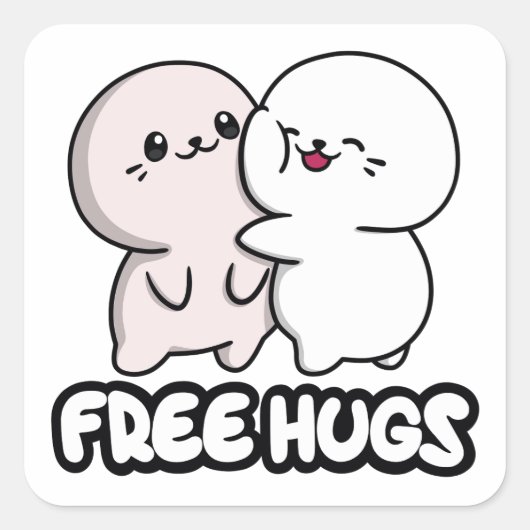 Sappy GRATUIT HUGS Sticker (Devant)