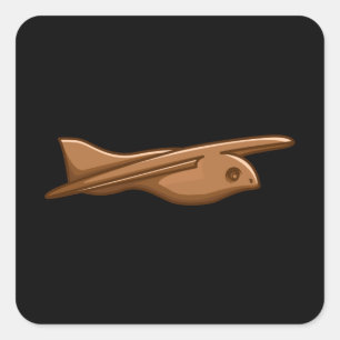 SAQARA BIRD oude Alien Theorist Egypte Artifact Vierkante Sticker