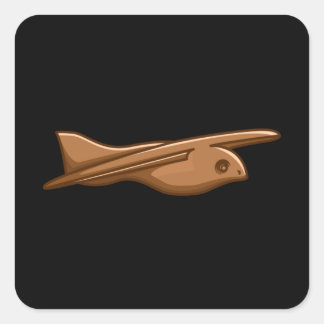 SAQARA BIRD oude Alien Theorist Egypte Artifact Vierkante Sticker