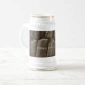 Saqsaywaman White/Gold 650 ml Stein Bierpul (Voorkant links)