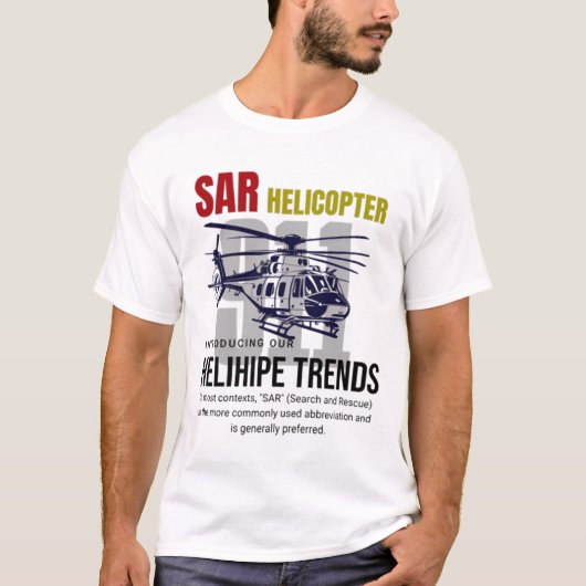 SAR-helikopter T-shirt (Voorkant)