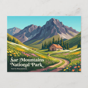 Šar Mountains Nationaal Park Noord-Macedonië Briefkaart