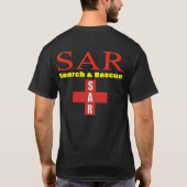 SAR Zoeken en redden T-shirt (Achterkant)