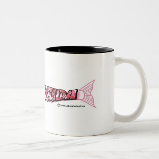 Sara-Cuda logo Tweekleurige Koffiemok (Rechts)