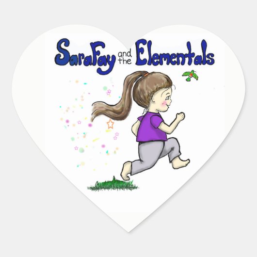 Sara Fay en de Elementals Stickers voor kinderen (Voorkant)