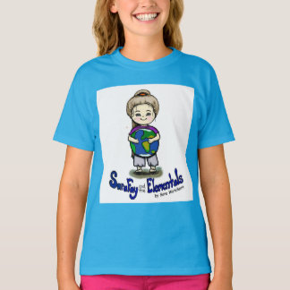Sara Fay en Wereldbol Organic Cotton Girl's T-Shir T-shirt