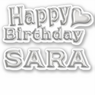 Sara Happy Birthday Autocollants