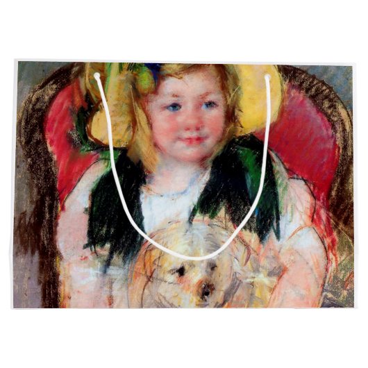 Sara met haar hond, Cassatt Groot Cadeauzakje (Achterkant)