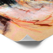 Sara met haar hond, Cassatt Poster (Hoek)