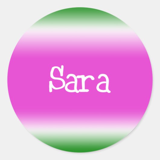 Sara Ronde Sticker (Voorkant)