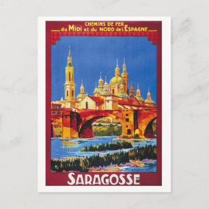 Saragosse, Espagne, ville, carte postale voyage vi