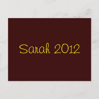 Sarah 2012 briefkaart