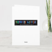 Sarah - appelez dans la carte de voeux de lumières (Dos)