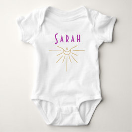 Sarah Baby Name Romper Sunshine Boho Hippie Gift