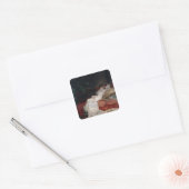 Sarah Bernhardt 1876 Vierkante Sticker (Envelop)
