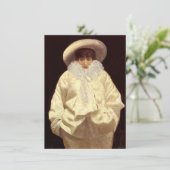 Sarah Bernhardt als Pierrot Kaart (Staand voorkant)