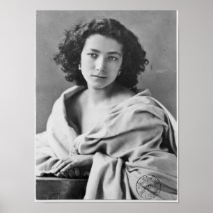 Sarah Bernhardt in costume, c.1860 Poster
