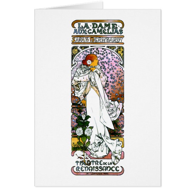 Sarah Bernhardt, La Dame aux Camélias, Mucha Fine (Voorkant)