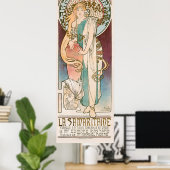Sarah Bernhardt Le Samaritaine Art Nouveau Mucha Poster (Thuiskantoor)