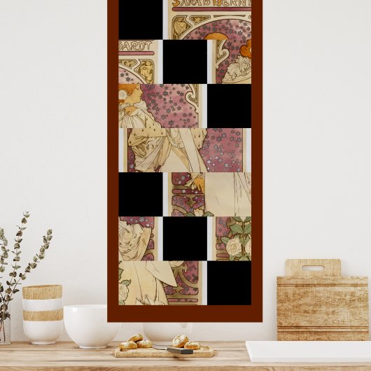 Sarah Bernhardt - Par : Alfons Mucha Poster (Cuisine)