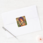 Sarah Bernhardt Tosca. Vierkante Sticker (Envelop)