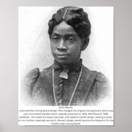 Sarah Boone - Black American Inventor Poster (Voorkant)