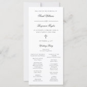 Sarah Catholic Mariage Cérémonie Programme Pleine (Devant)