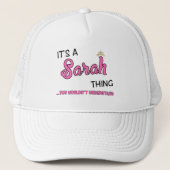 Sarah ding dat je niet zou begrijpen trucker pet (Voorkant)