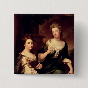 Sarah, Duchess van Marlborough Vierkante Button 5,1 Cm
