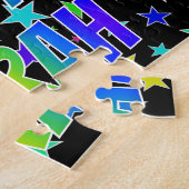 "SARAH" First Name, Fun "HAPPY BIRTHDAY" Legpuzzel (Zijkant)