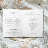 Sarah Full Mass Folded Catholic Wedding Programme