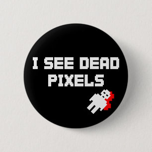 Sarah Marshall Dead Pixels Ronde Button 5,7 Cm