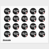 Sarah Marshall Dead Pixels Ronde Sticker (Vel)
