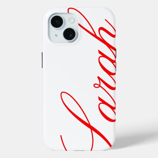 Sarah - mooie iPhone Case met aangepaste naam (Achterkant)