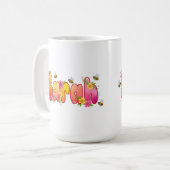 Sarah - Mug à design floral et abeille (Devant gauche)