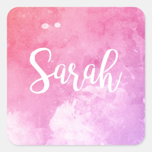 Sarah Name Vierkante Sticker (Voorkant)