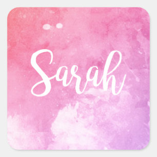 Sarah Name Vierkante Sticker