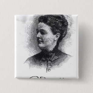 Sarah Orne Jewett Vierkante Button 5,1 Cm