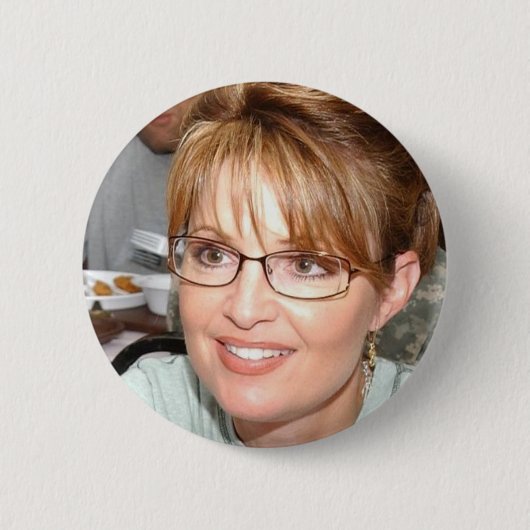 SARAH PALIN-BUTTON RONDE BUTTON 5,7 CM (Voorkant)