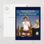 Sarah Palin - Carte postale Master Debate (Devant / Derrière)