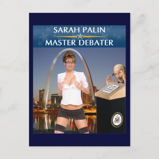 Sarah Palin - Carte postale Master Debate (Devant)