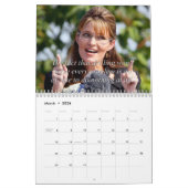 Sarah Palin cite le calendrier mural (Mar 2026)