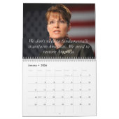 Sarah Palin cite le calendrier mural (Jan 2026)