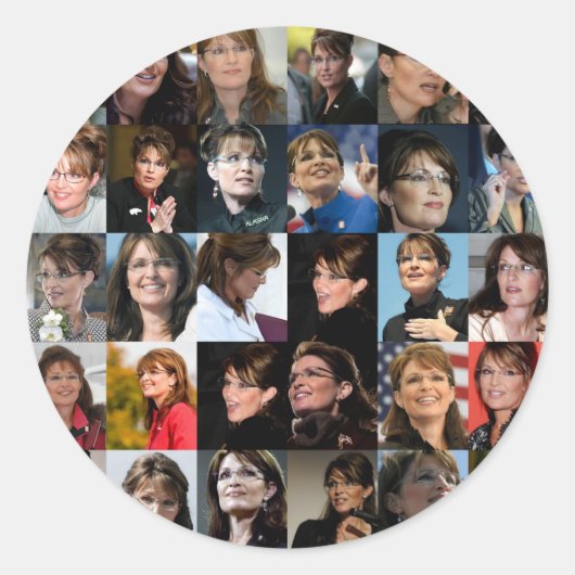 Sarah Palin Collage Sticker Packs (Voorkant)