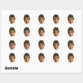 Sarah Palin Head Ronde Sticker (Vel)