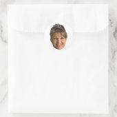 Sarah Palin Head Ronde Sticker (Tas)