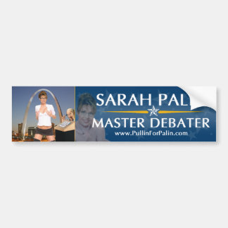 Sarah Palin - Master Debater Bumpersticker