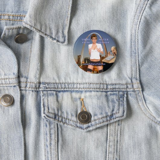 Sarah Palin - Master Debater Button (In situ)