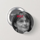 Sarah Palin MILF Ronde Button 5,7 Cm (Voorkant /achterkant)